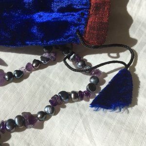 Amethyst and Freshwater Pearl Necklace